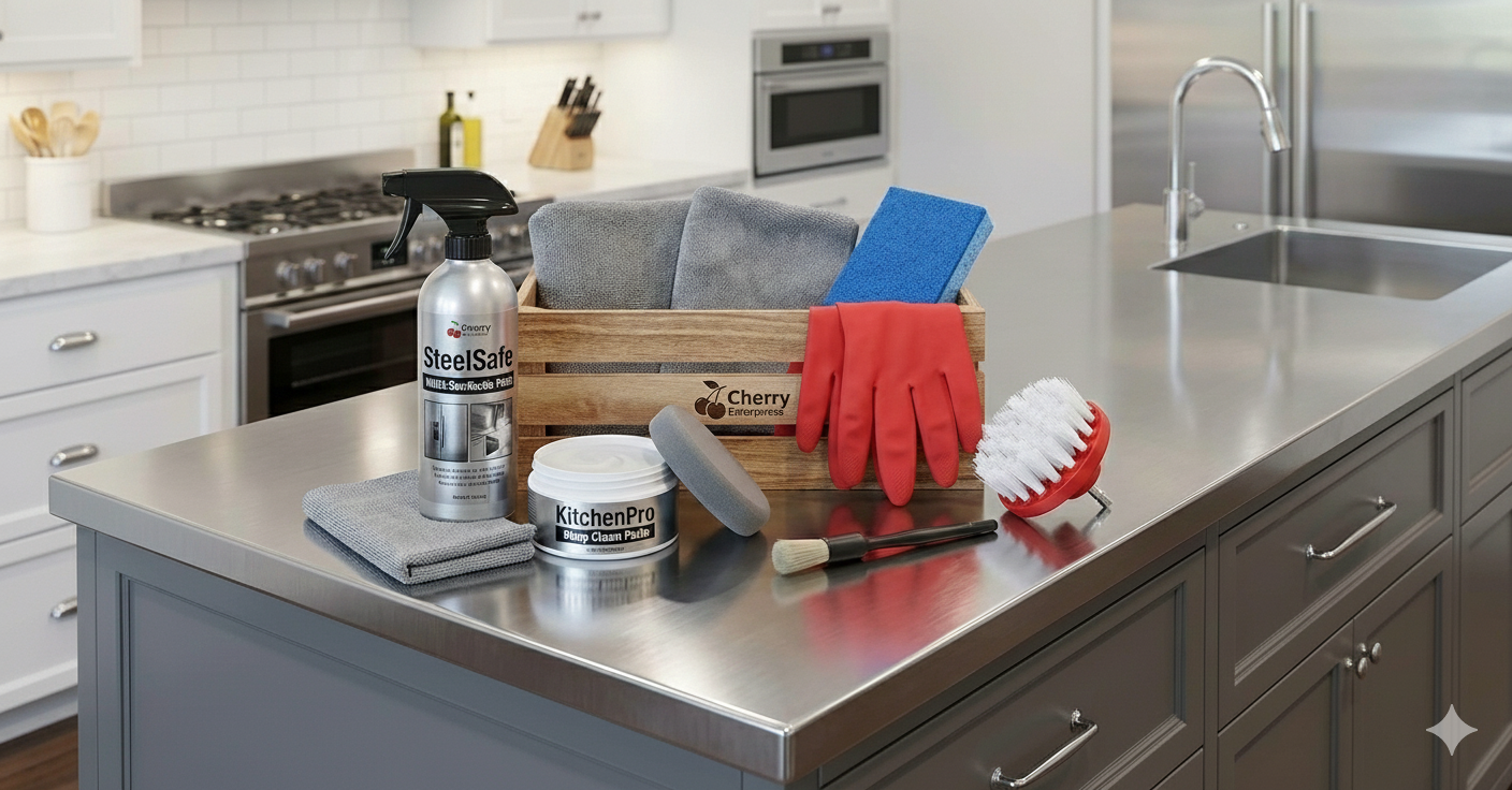 Appliance Care Stainless Steel Maintenance Kit – 6-Piece Multi-Surface Bundle